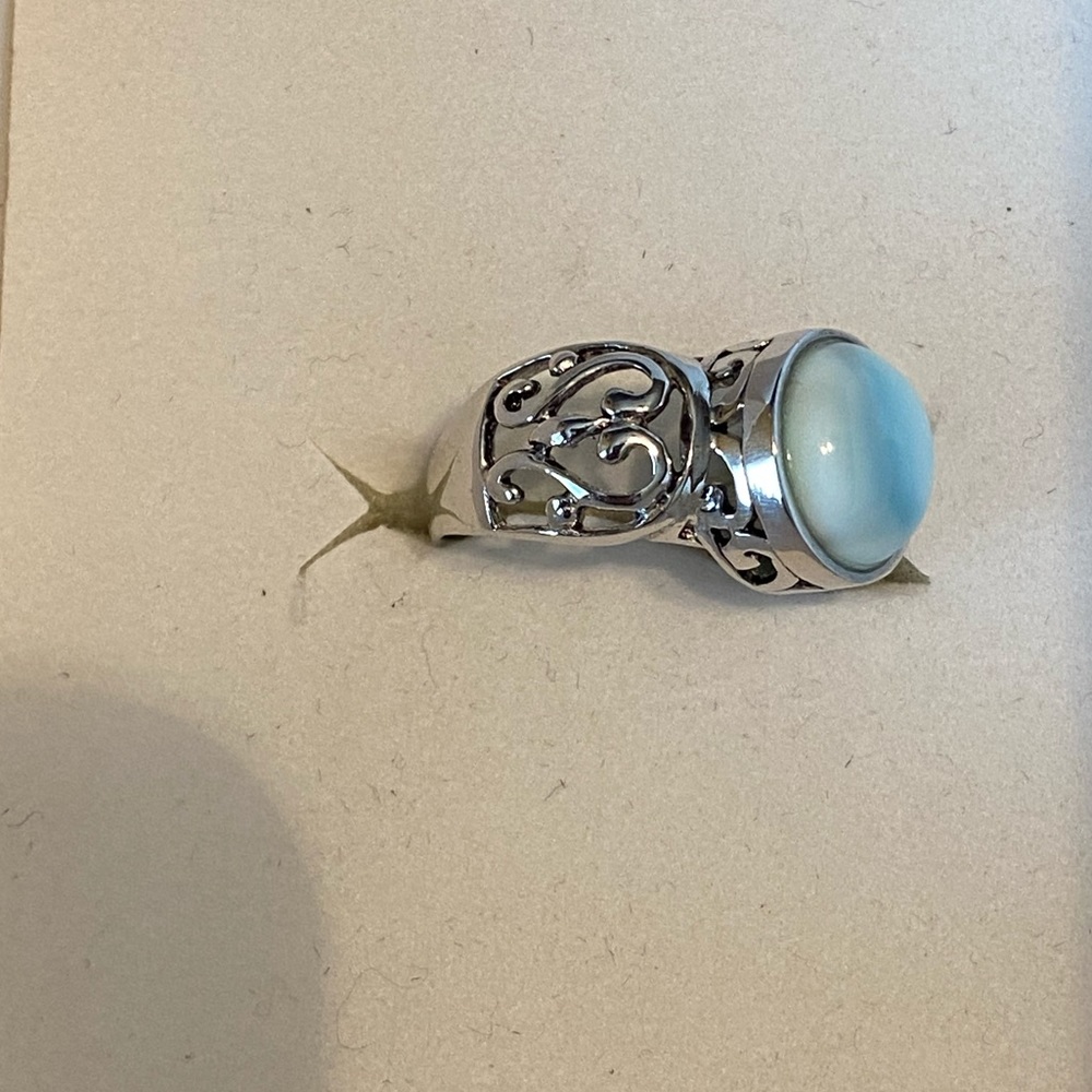 NWOT LARIMAR STERLING RING - Picture 10 of 13